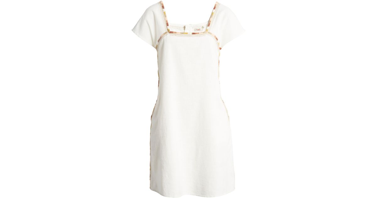 Faherty Cotton Faherty Jetty Shift Dress in White Lyst