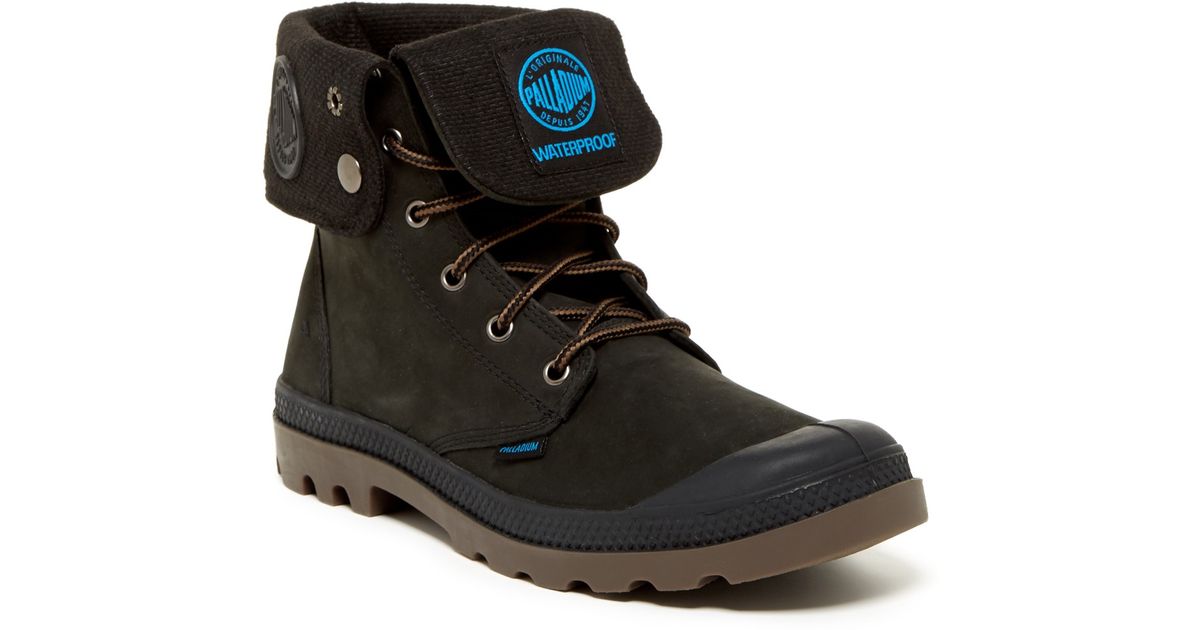 Palladium Baggy Leather Gusset Work Boot - Waterproof in Black for Men |  Lyst
