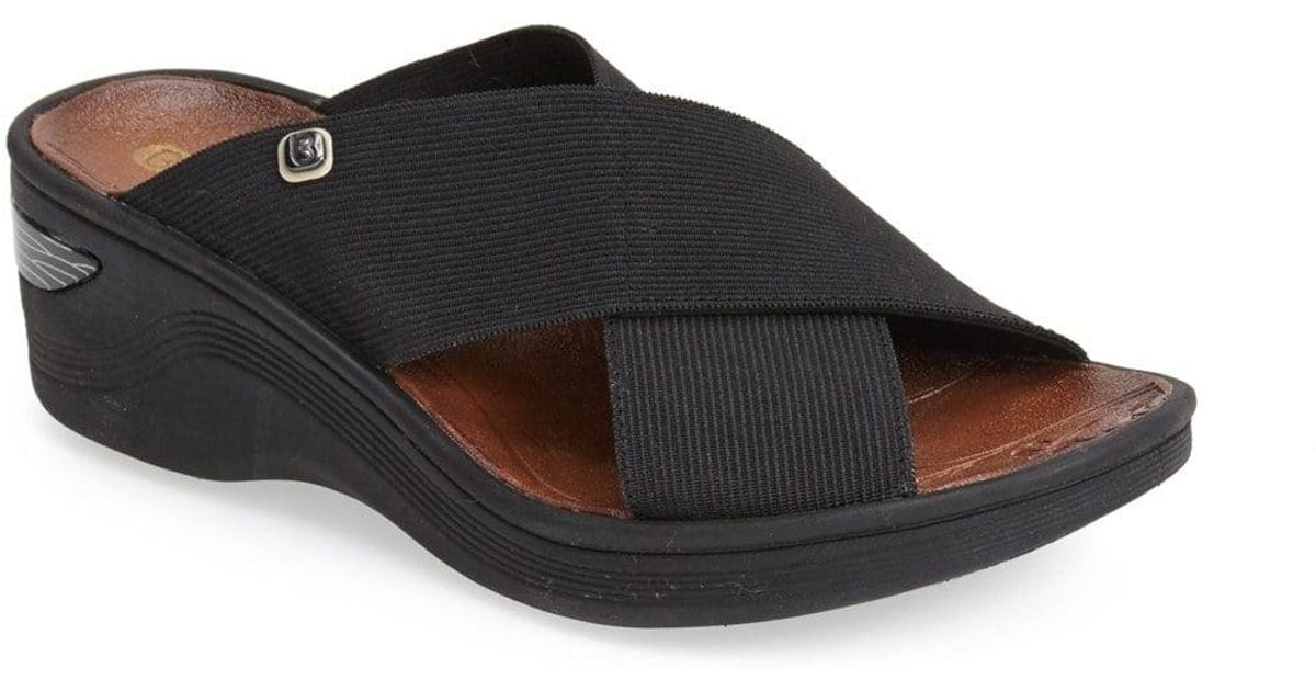 Bzees Desire Wedge Sandal Wide Width Available in Black Save 74 Lyst