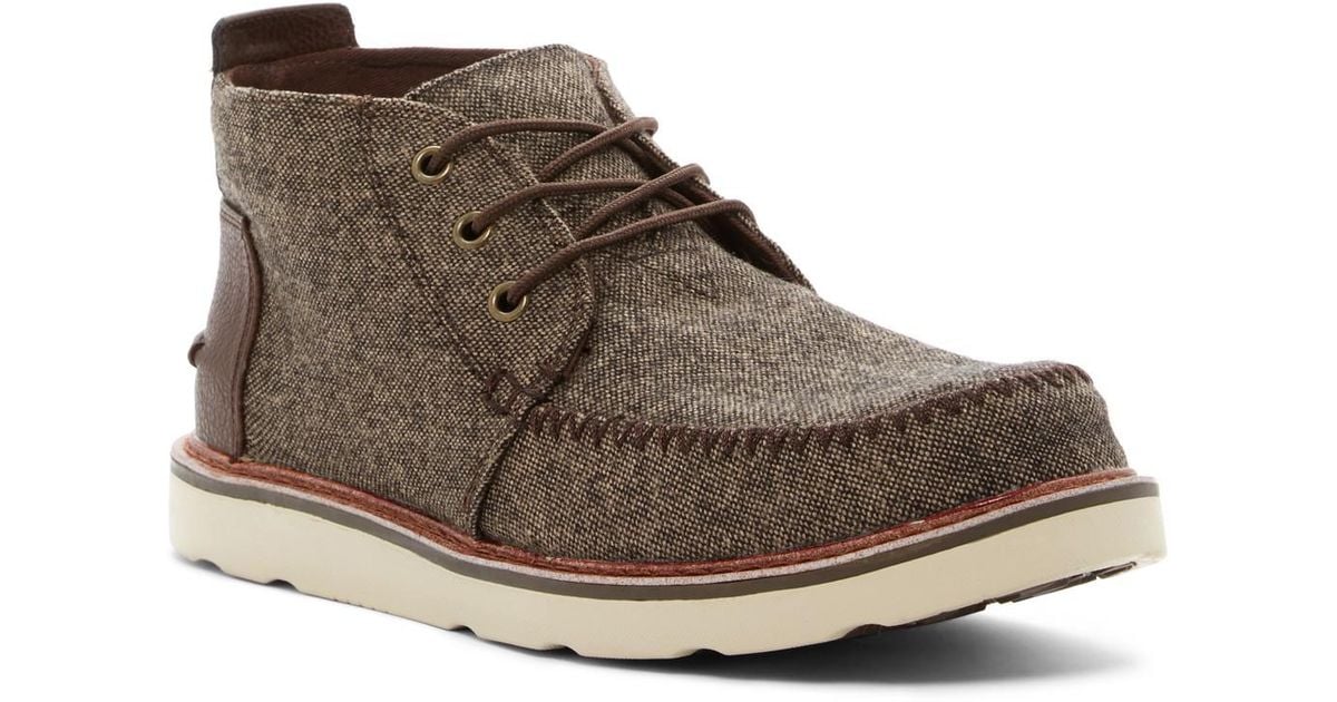 toms brushed wool chukka boot