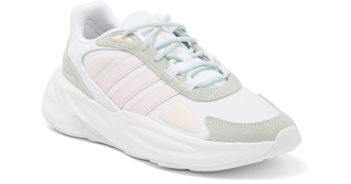 adidas Ozelle Athletic Sneaker In White/almost Pink/orange At Nordstrom ...