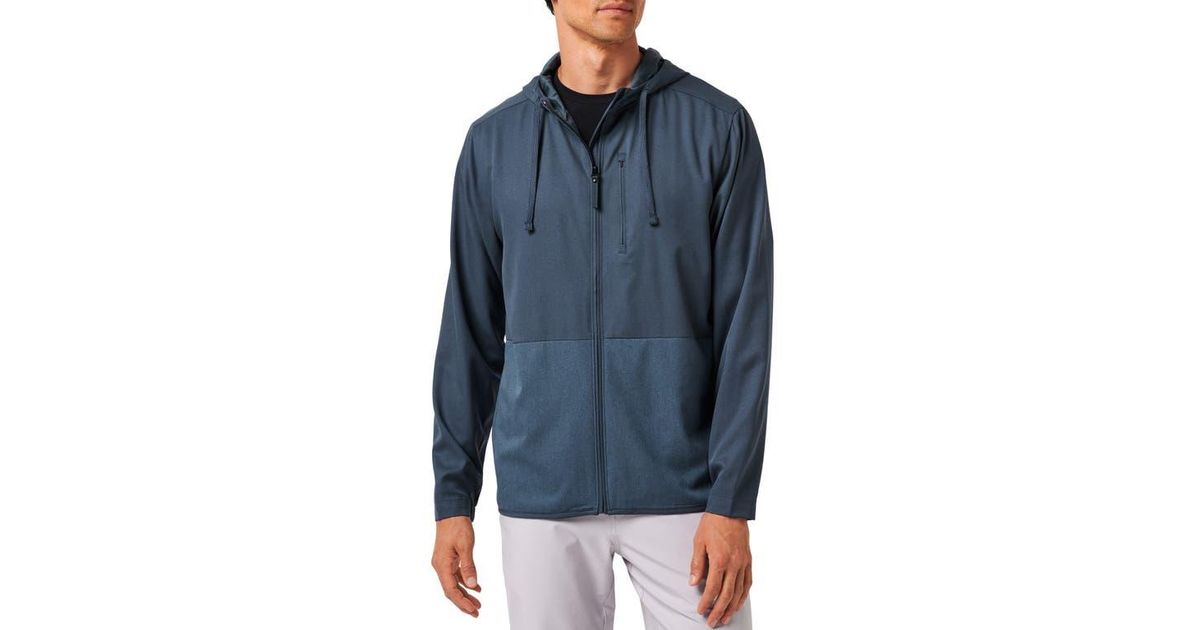 Travis Mathew Deepspace Colorblock Hooded Jacket in Blue for Men | Lyst
