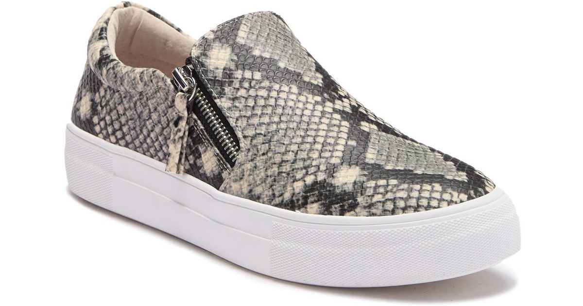 steve madden glaammar zip platform sneaker