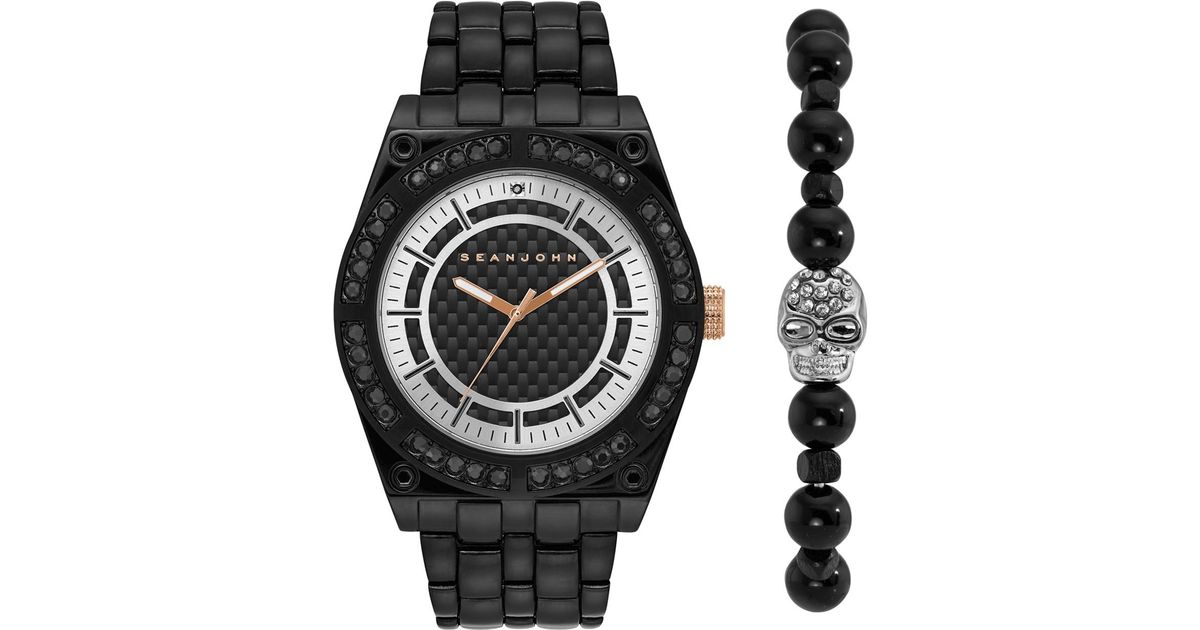 sean john watch and bracelet gift set 46mm