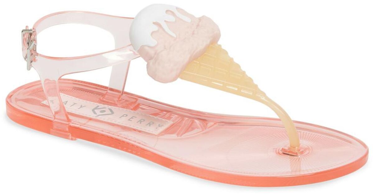 katy perry sundae flat jelly sandals