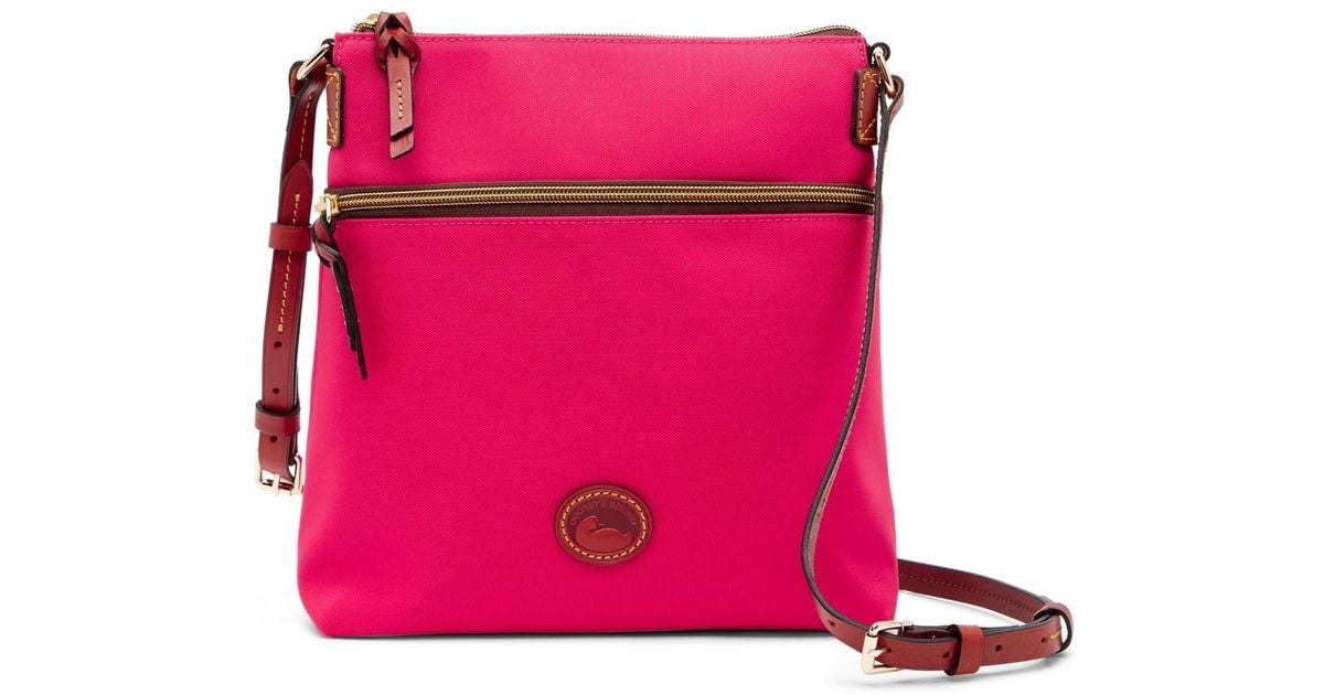 Dooney /& Bourke Pink Fabric Crossbody Bag