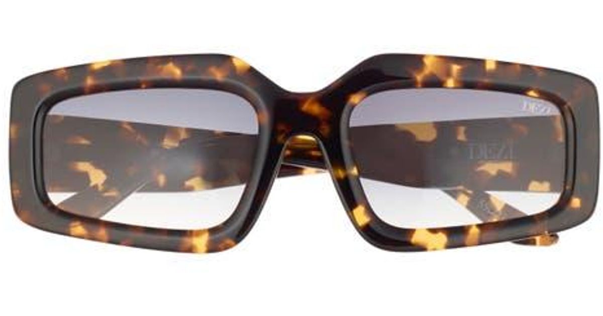 DEZI Read The Room Gradient Square Sunglasses in Brown | Lyst