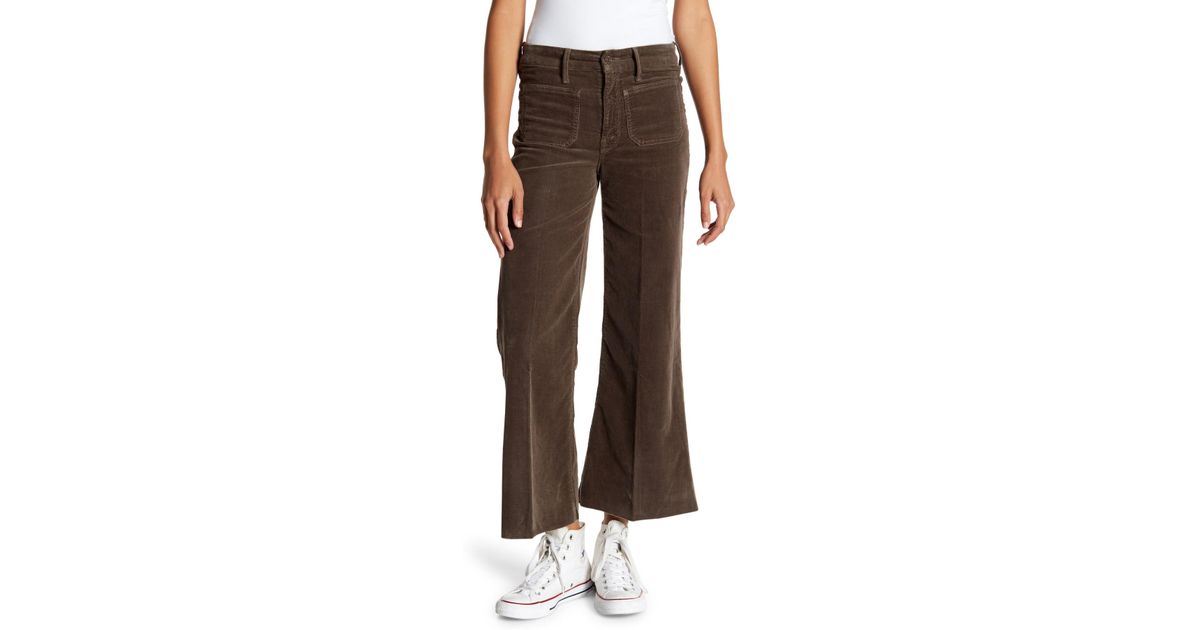raw hem corduroy pants
