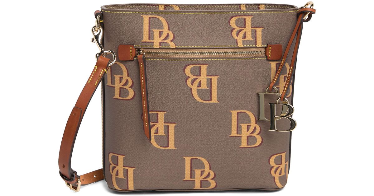 Dooney & Bourke Monogram Zip Crossbody Bag in Brown Lyst