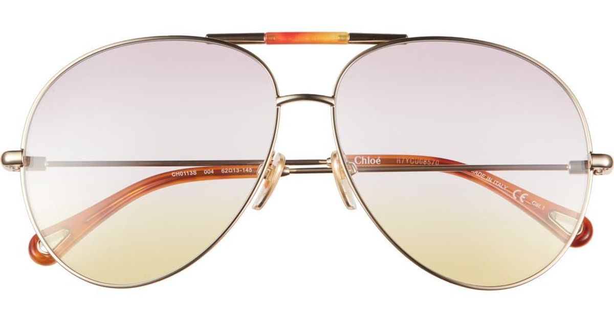 CHLOÉ 62MM Aviator Sunglasses Blue 62-13-145 Unisex Amazon.com: Chloe Sunglasses 2-in-1 Clip-on Eyewear with  main image 3
