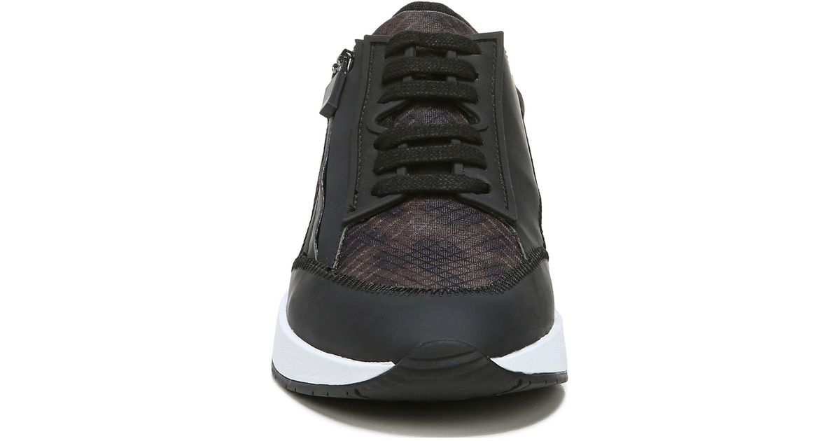 Franco Sarto Imperial Suede Paneled Sneaker In Black Leopard At ...