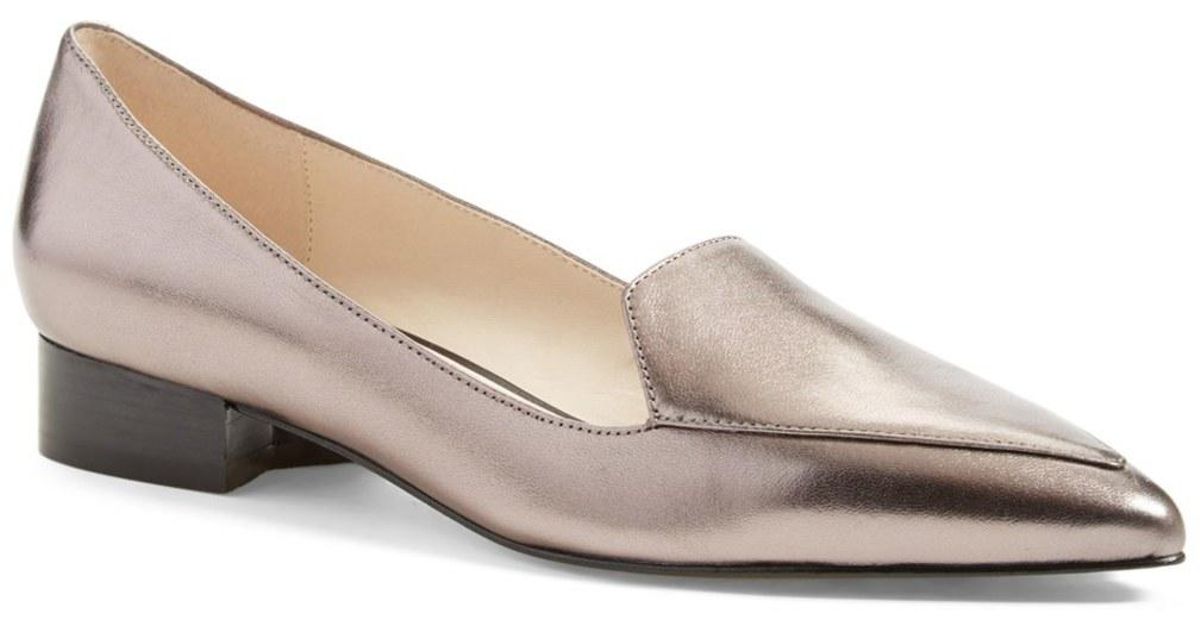 cole haan metallic flats