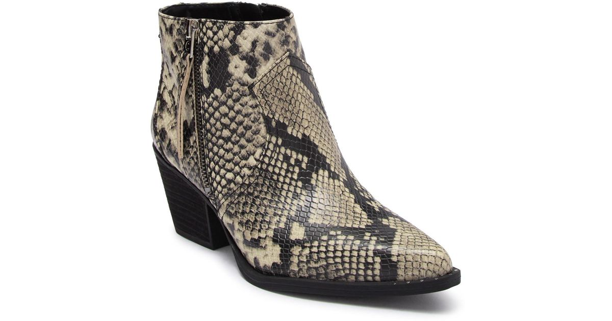 snakeskin booties sam edelman