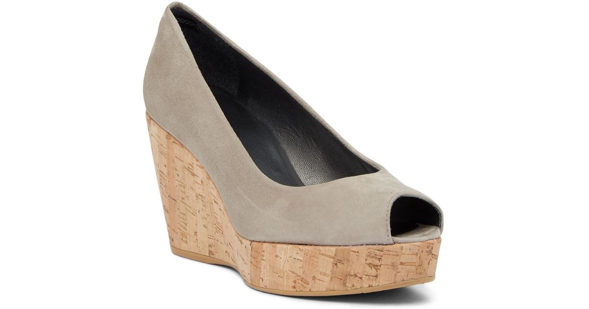 stuart weitzman anna peep toe platform wedge