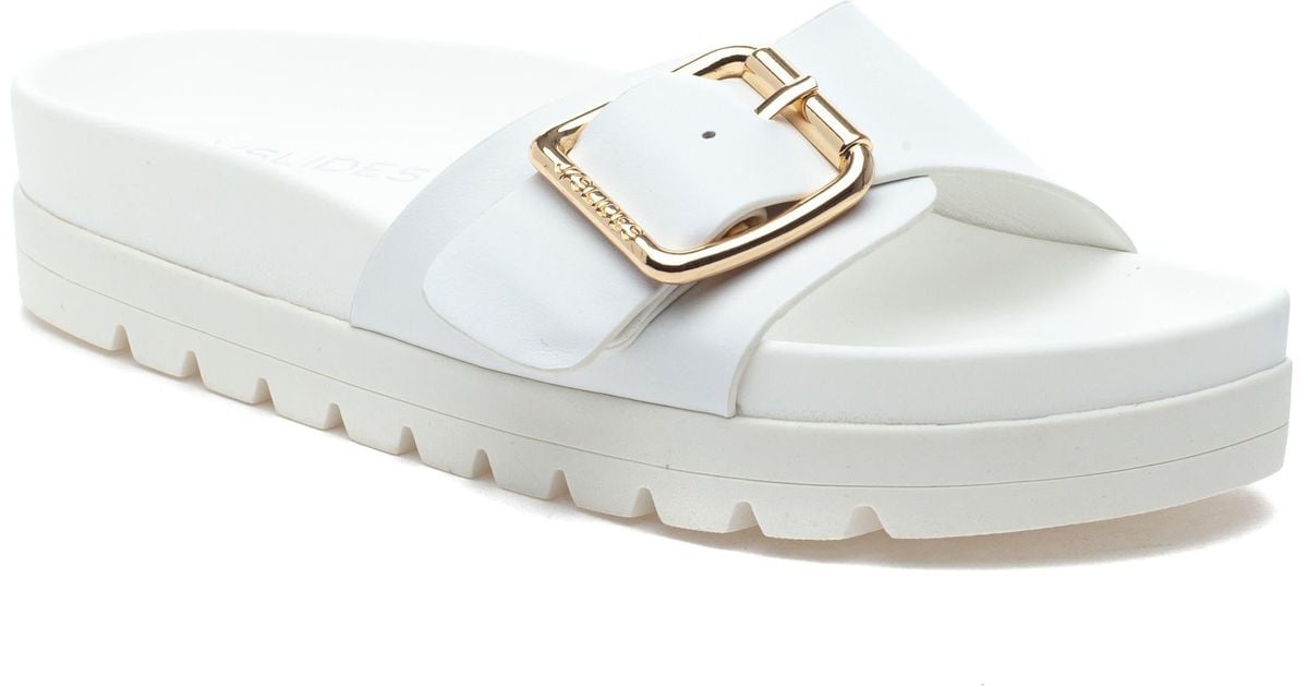 J/Slides Rosalie Slide Sandal In White Luxe At Nordstrom Rack Lyst