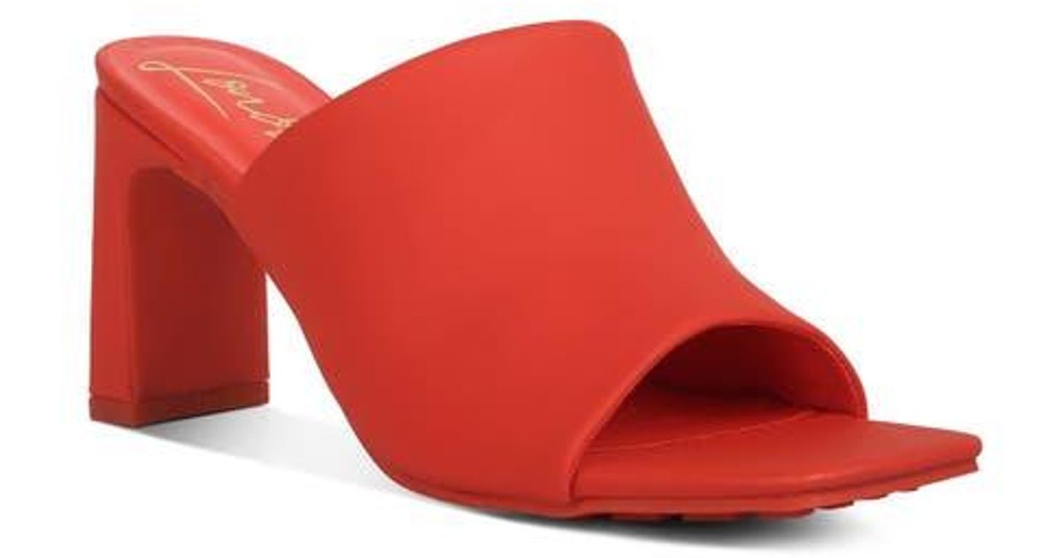 London Rag Slides LONDON RAG Cannes Slide Sandal in Red | Lyst