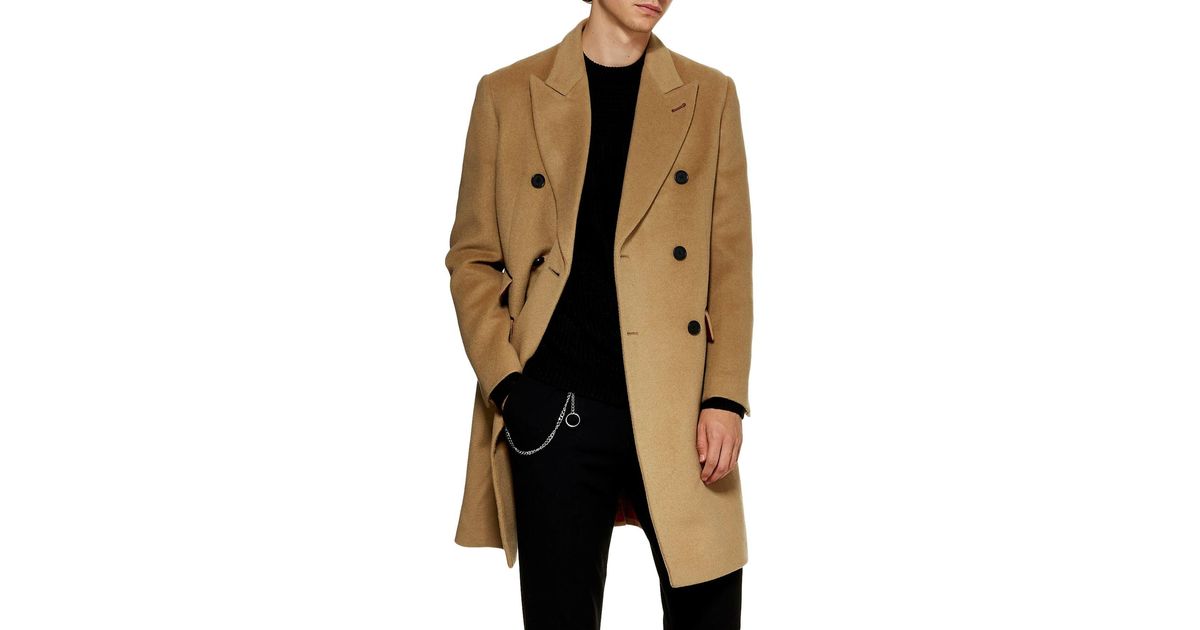 Topman top oat overcoat