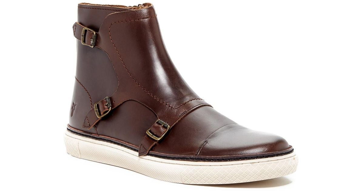 frye monk strap