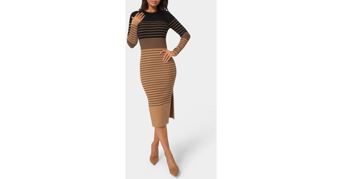 strapless open back dress Slim Midi Bandage Dress main image 1
