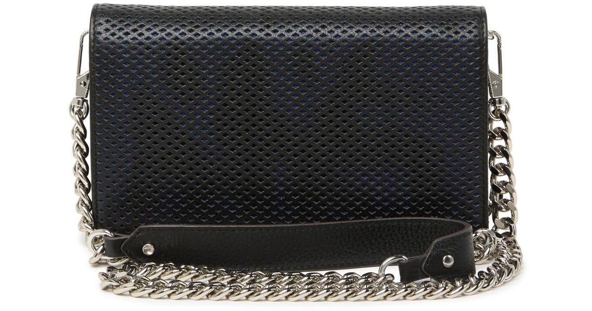 Aimee Kestenberg Delancey Leather Chain Wallet Crossbody In Blackdnu At