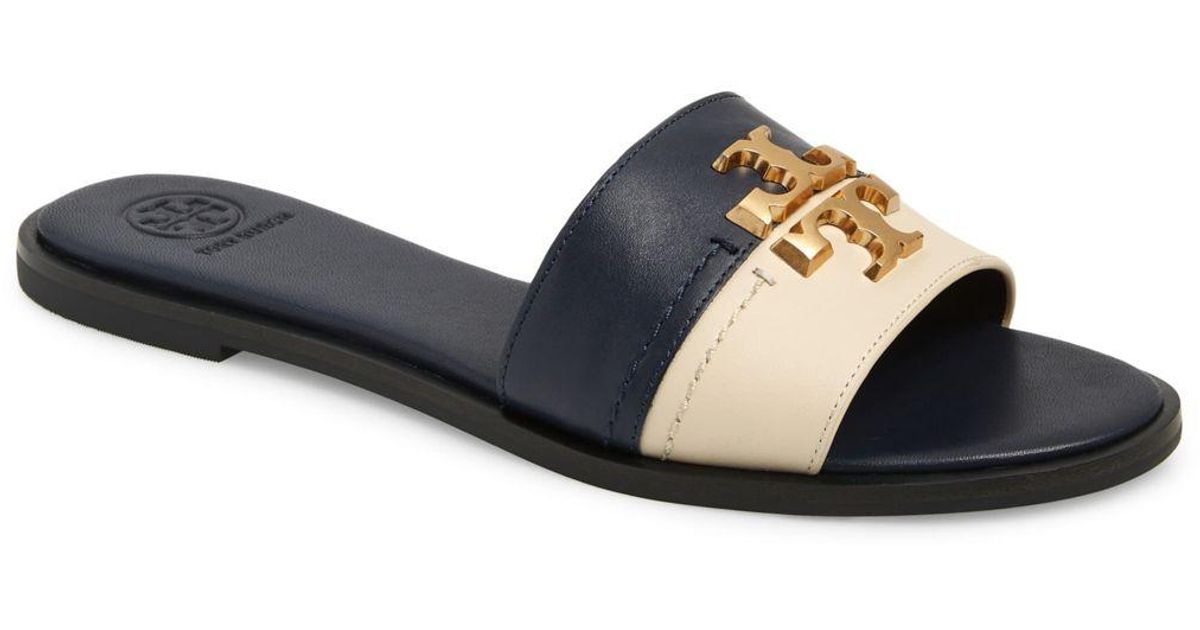 Tory Burch Leather Everly Slide Sandal | Lyst