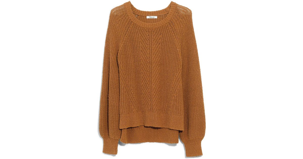 madewell balloon sleeve pullover sweater