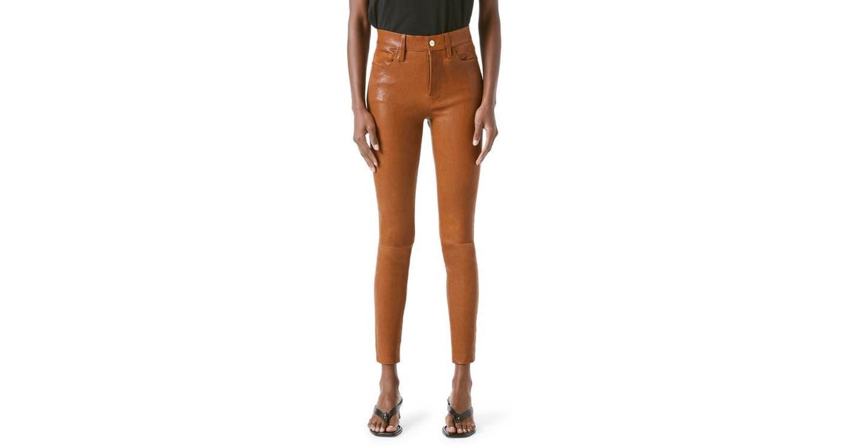 Frame le skinny leather pants best sale