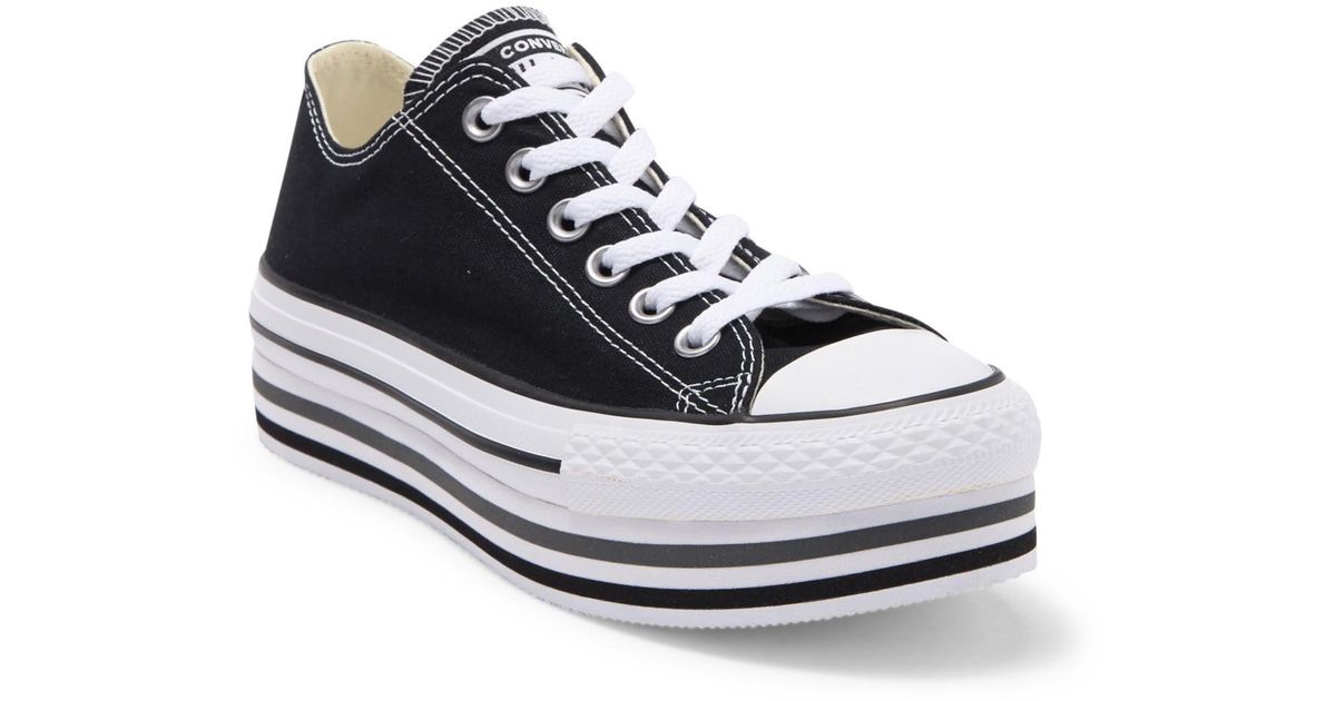 black platform converse shoes