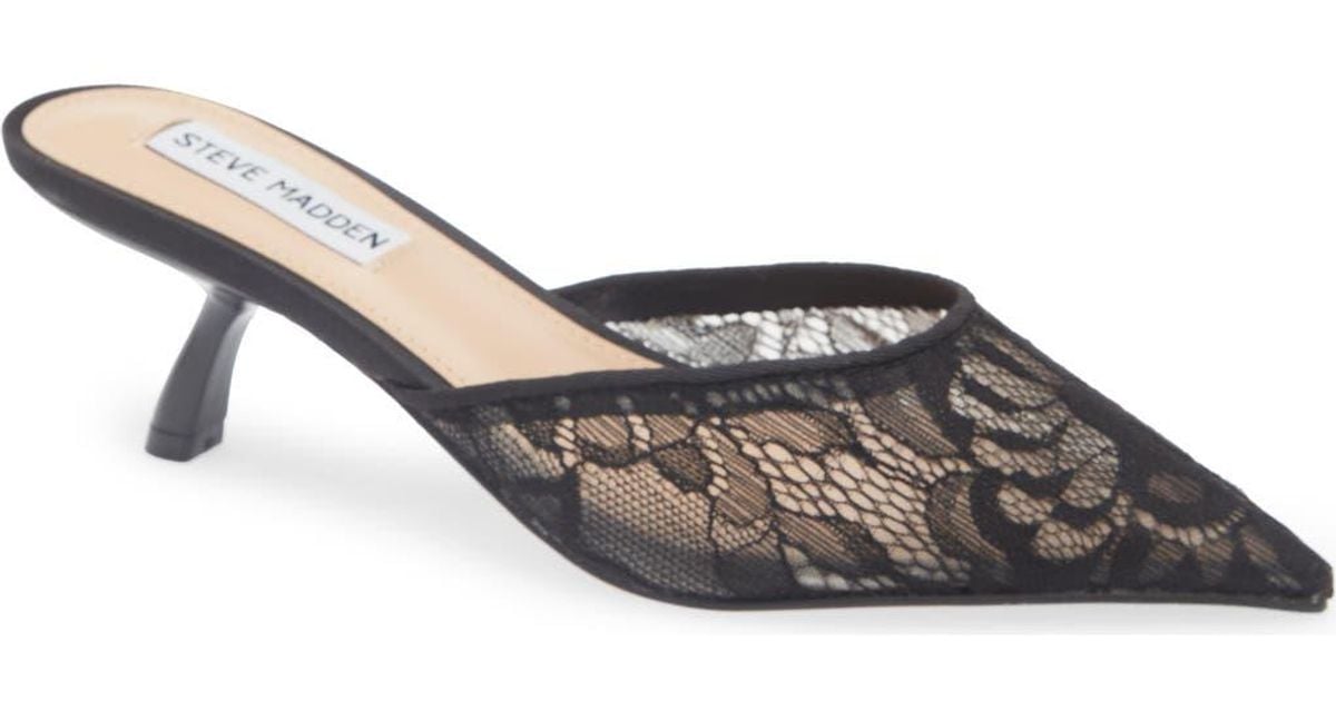 Steve Madden【新作SALE☆】Mariano llic ミュール steve-madden-BLACK-LACE-