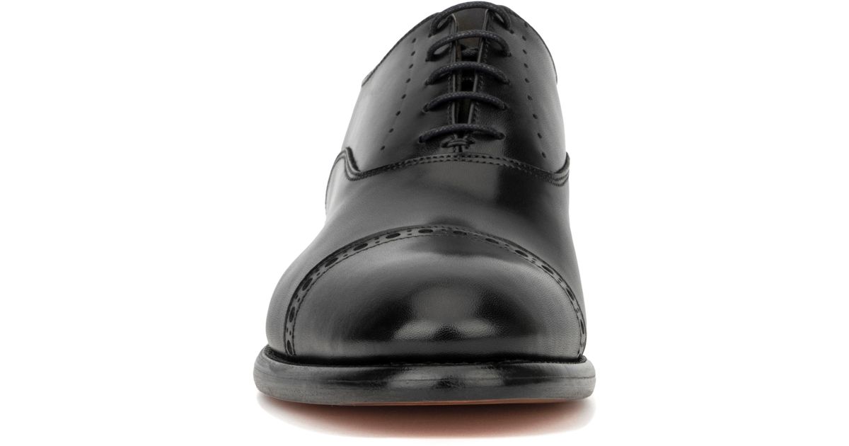 Vintage Foundry Frederick Leather Goodyear Welt Oxford In Black At