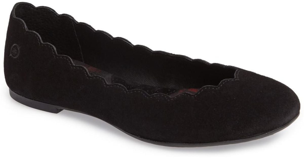 Born allie scalloped store ballet flat