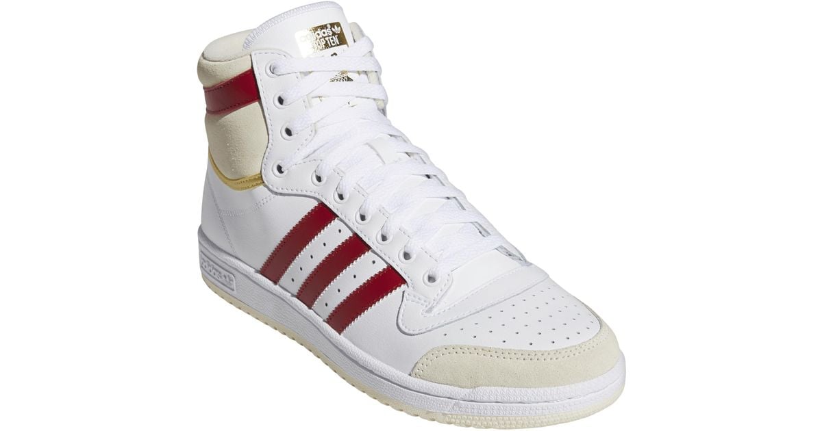 adidas Top Ten Basketball Sneaker in White for Men Lyst