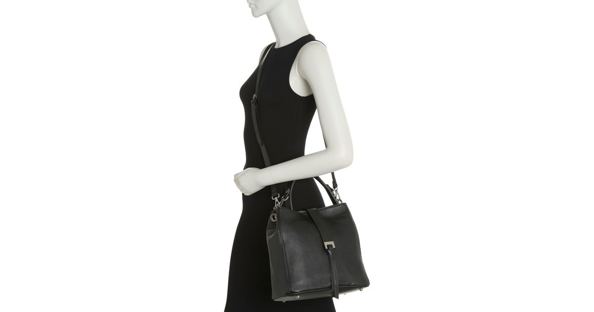 Costa Top Handle Leather Hobo Bag In Black At Nordstrom Rack Lyst