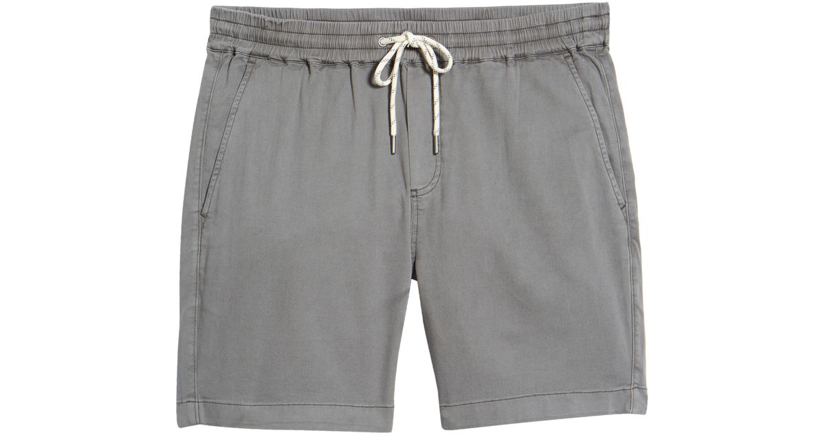 Faherty Essential Drawstring Shorts in Gray for Men Lyst