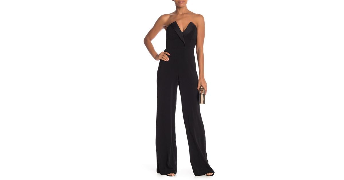 jay godfrey strapless jumpsuit