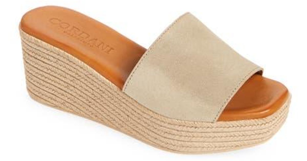 Cordani Bibi Espadrille Wedge Slide Sandal | Lyst