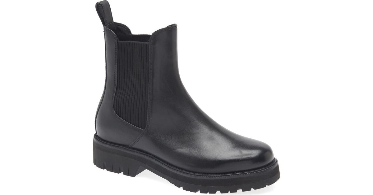 Rag & Bone Corey Lug Sole Chelsea Boot in Black | Lyst