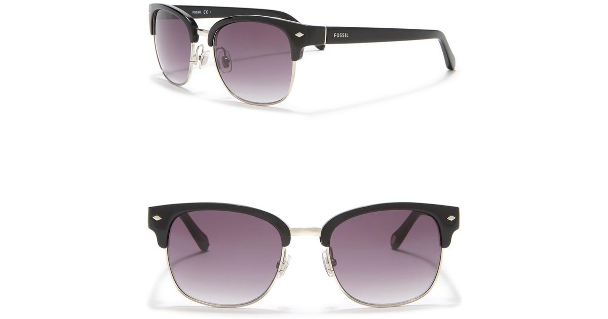 Fossil Clubmaster 53mm Sunglasses - Lyst
