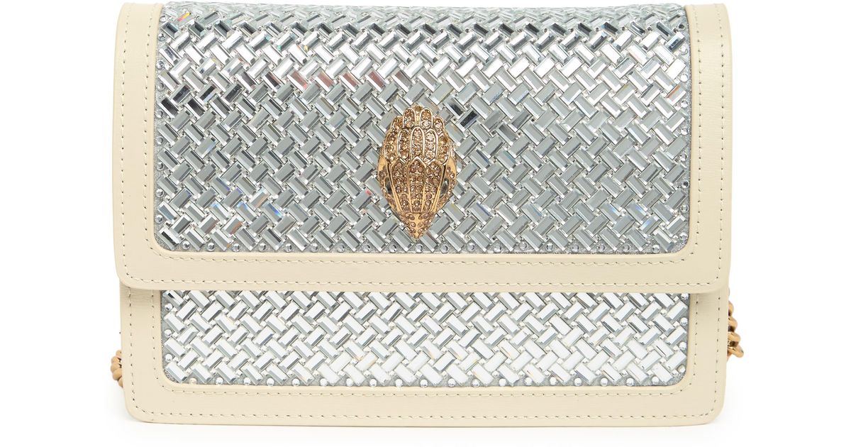 Kurt Geiger Shoreditch Leather Small Crossbody Bag in Gray Lyst