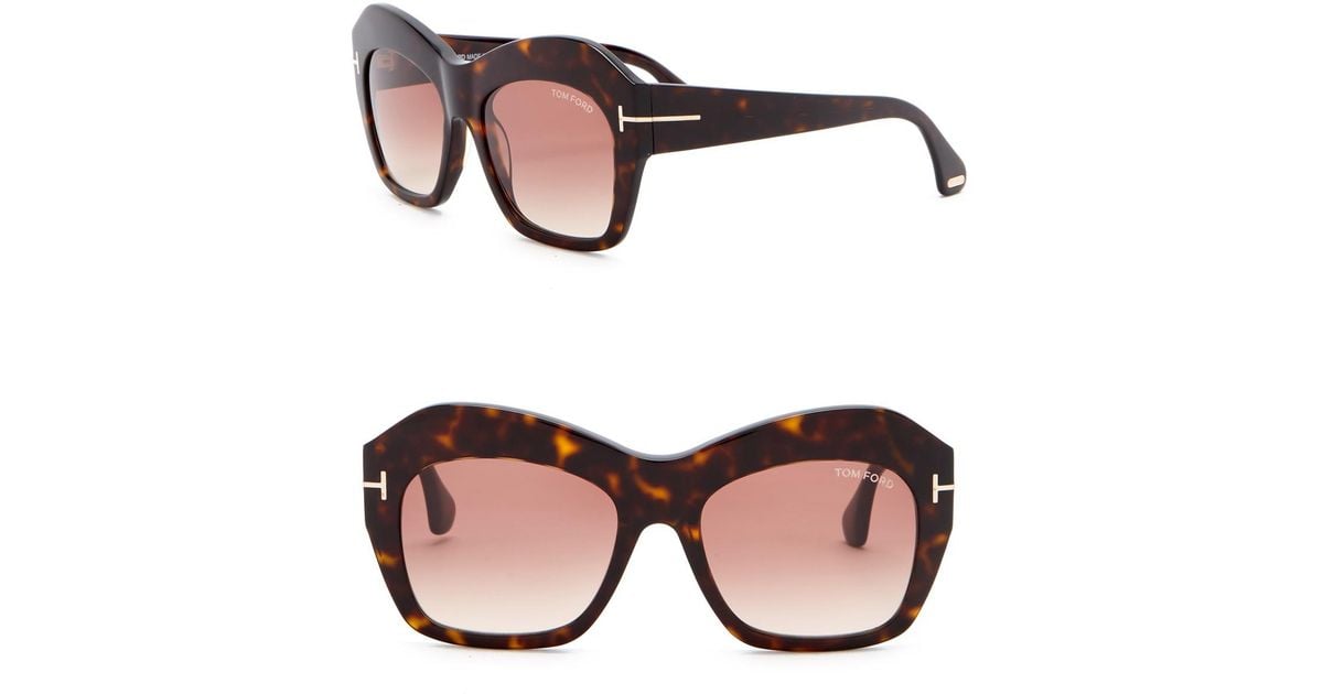 tom ford emmanuelle 54mm square sunglasses