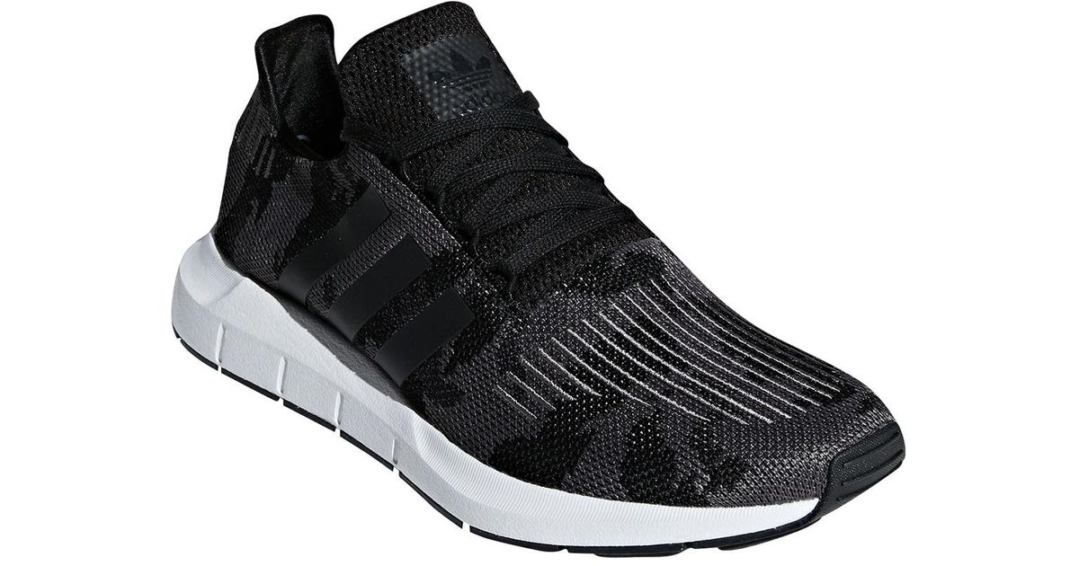 adidas swift run core black camo mens shoes