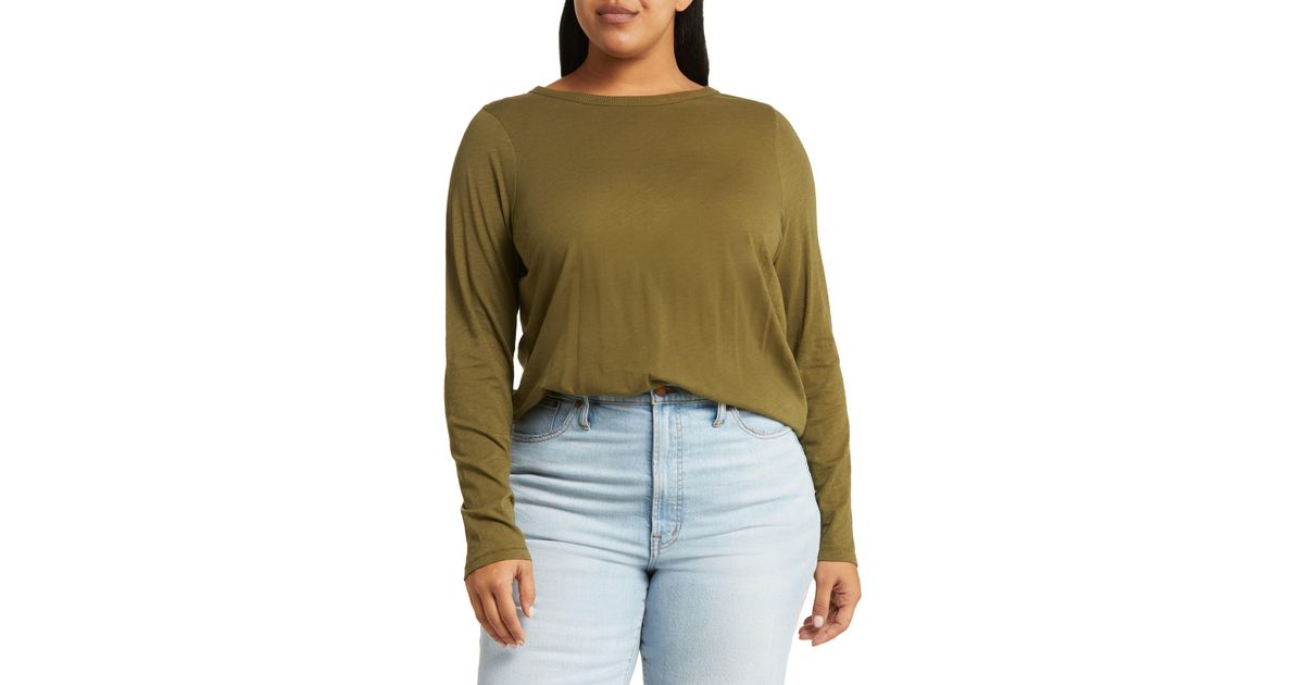 madewell whisper cotton long sleeve