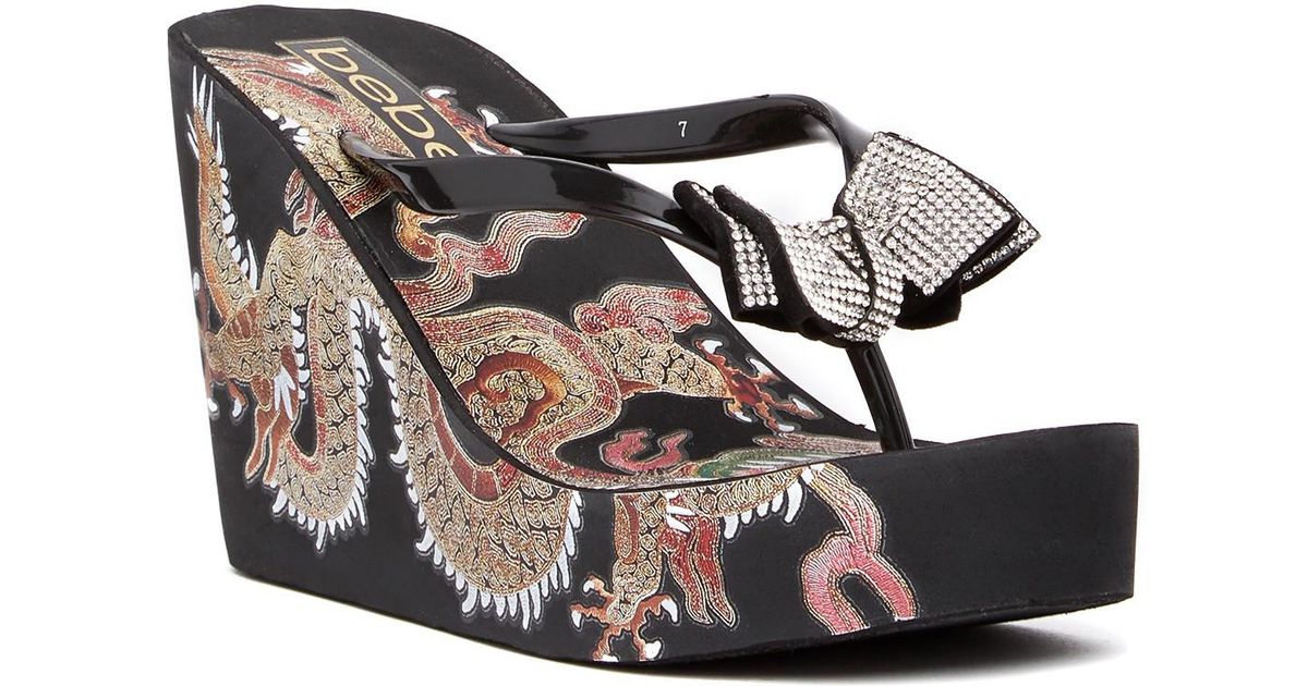 bebe alaya wedge sandal
