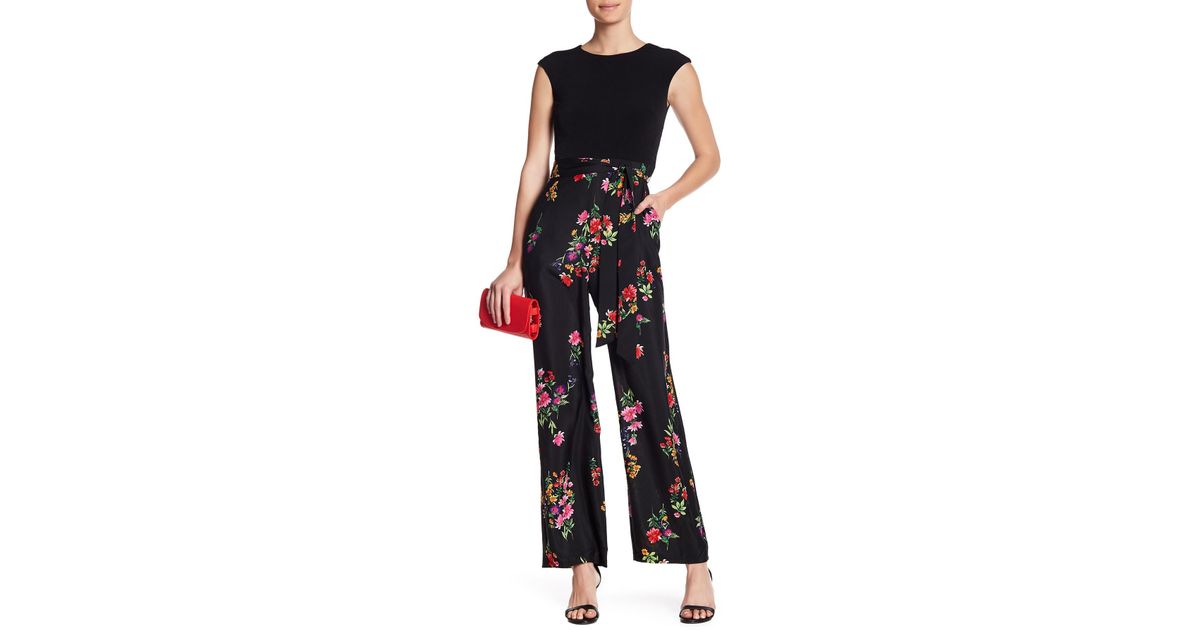 vince camuto floral jumpsuit