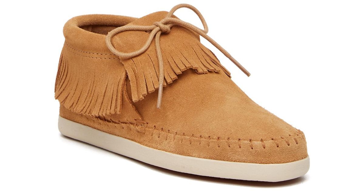 venice fringe moccasin bootie