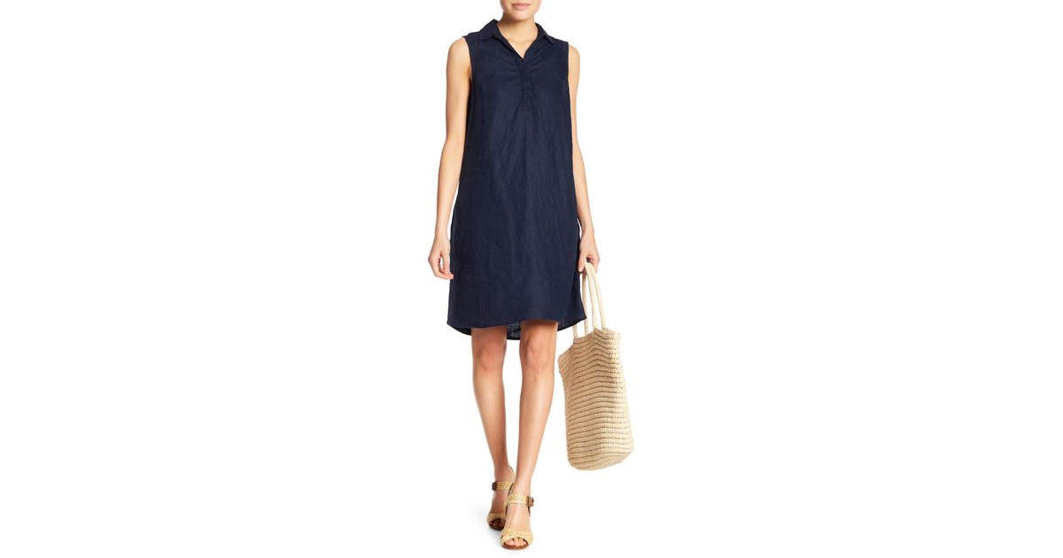 beach lunch lounge linen dress