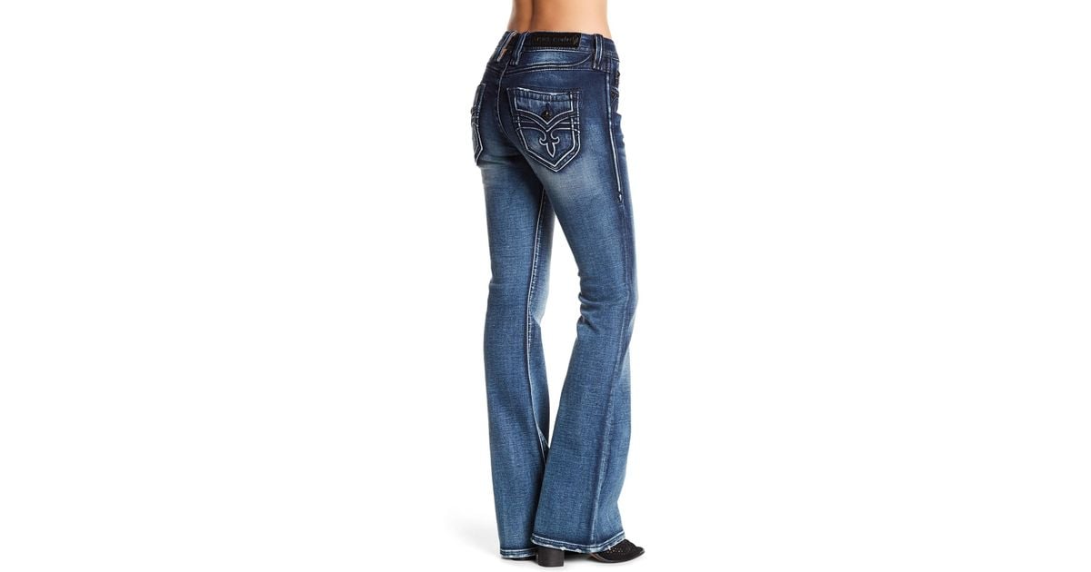 rock revival flare jeans