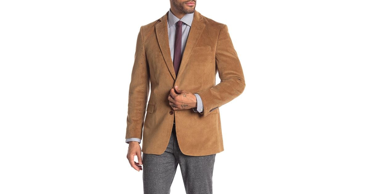 Brooks Brothers Classic Fit Two Button Corduroy Sport Jacket in md