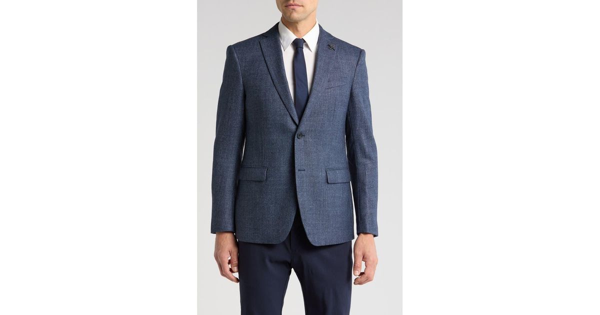 J. Grill Light Blue Neat Pattern Jacob Style Sport Jacket - 6387 main image 1