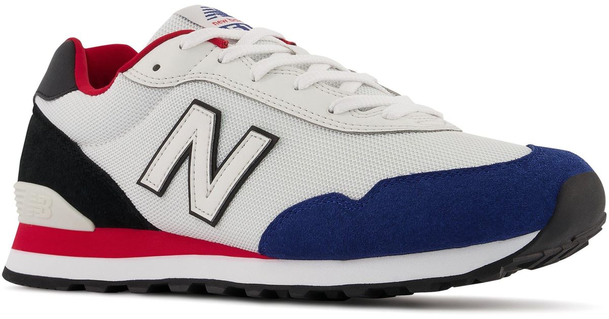 New Balance Suede 515 Classic Running Sneaker In White/black At